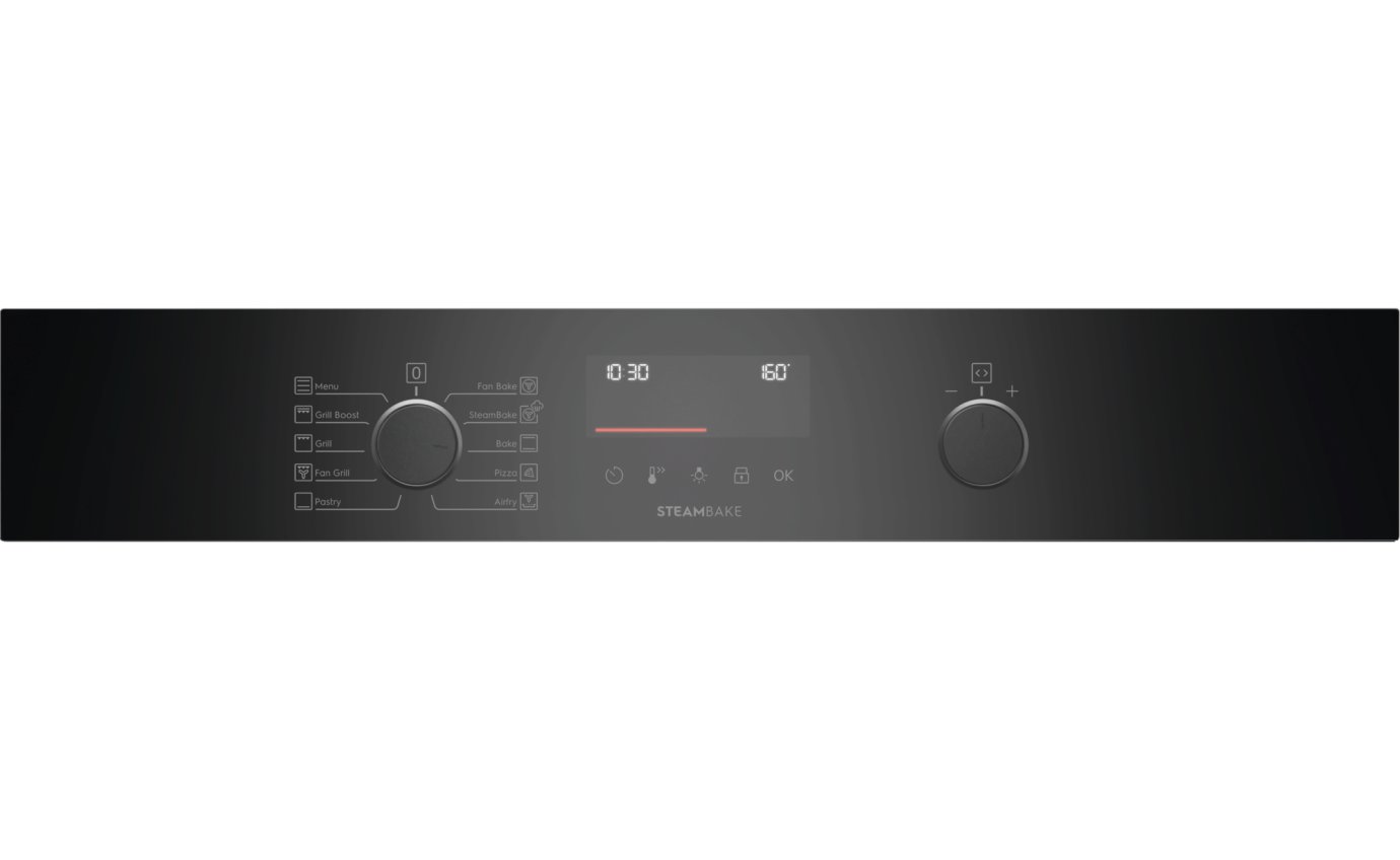 Electrolux 60cm 600 Series Pyrolytic Oven with SteamBake (Black) EVEP6515DF