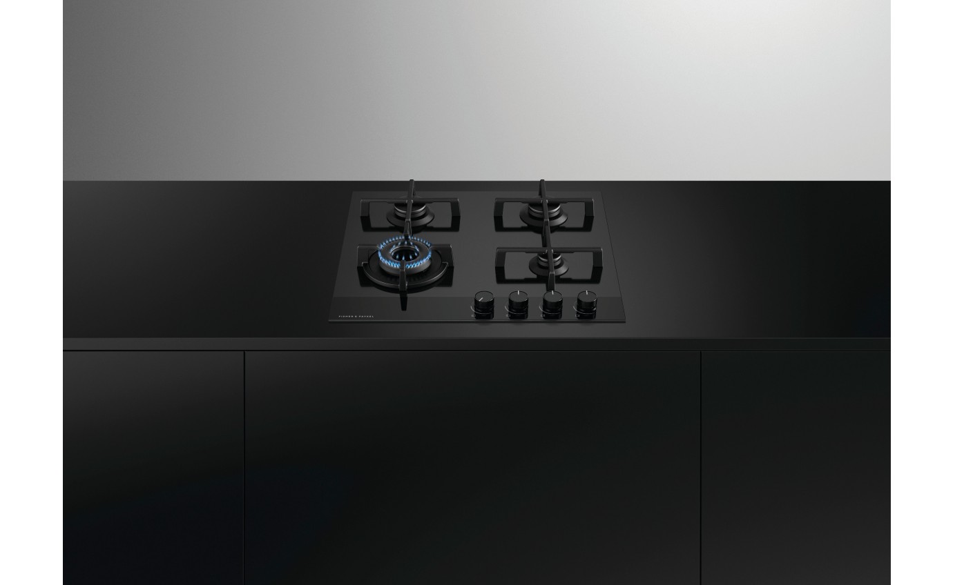 Fisher & Paykel 60cm Series 9 4 Burner Gas Cooktop, LPG CG604DLPGB4