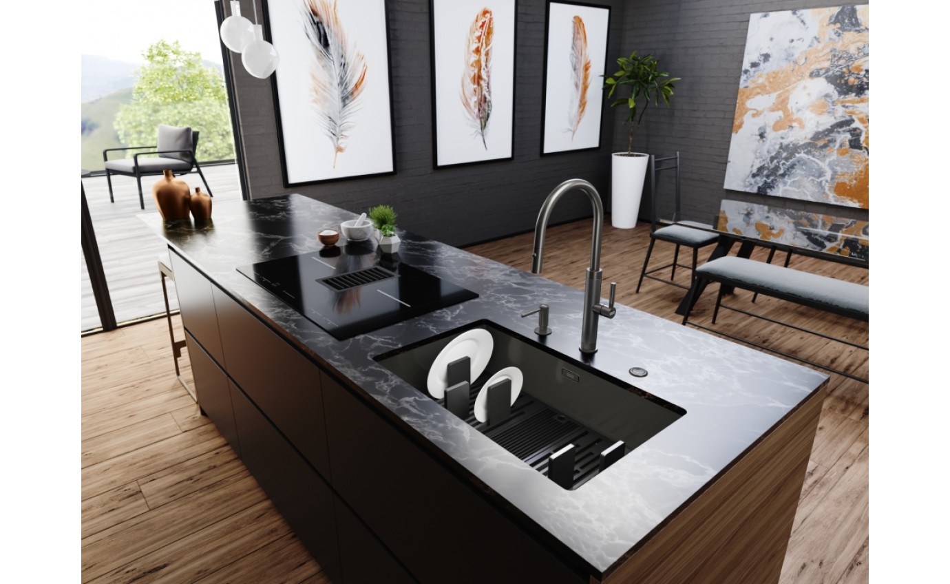 Franke Mythos Masterpiece Pull-Out Tap - Anthracite TA6701AN