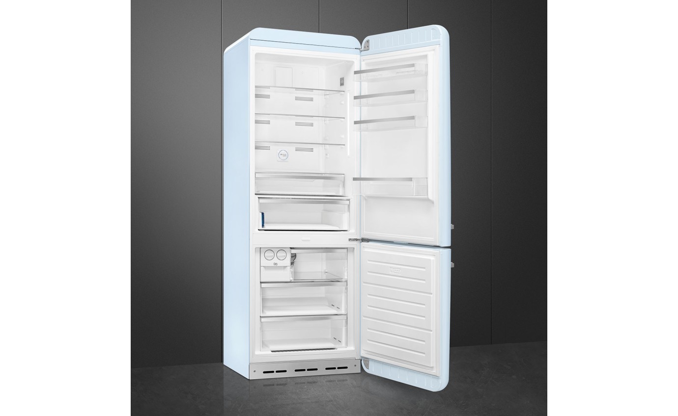 Smeg 481L 50s Style Retro Bottom Mount Fridge (Pastel Blue) FAB38RPB5AU