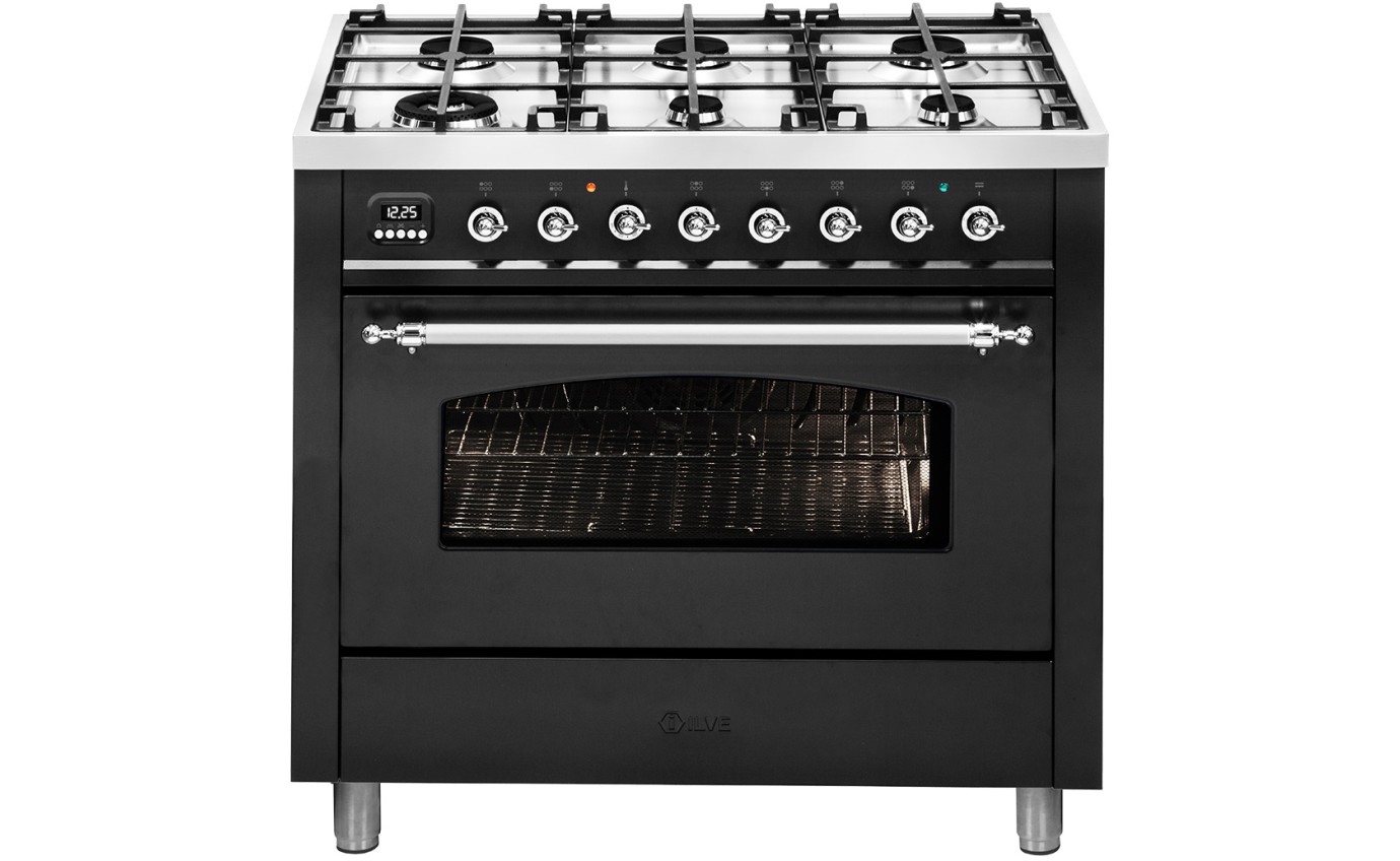 Ilve 90cm Nostalgie Dual Fuel Freestanding Cooker L096NMPMGC