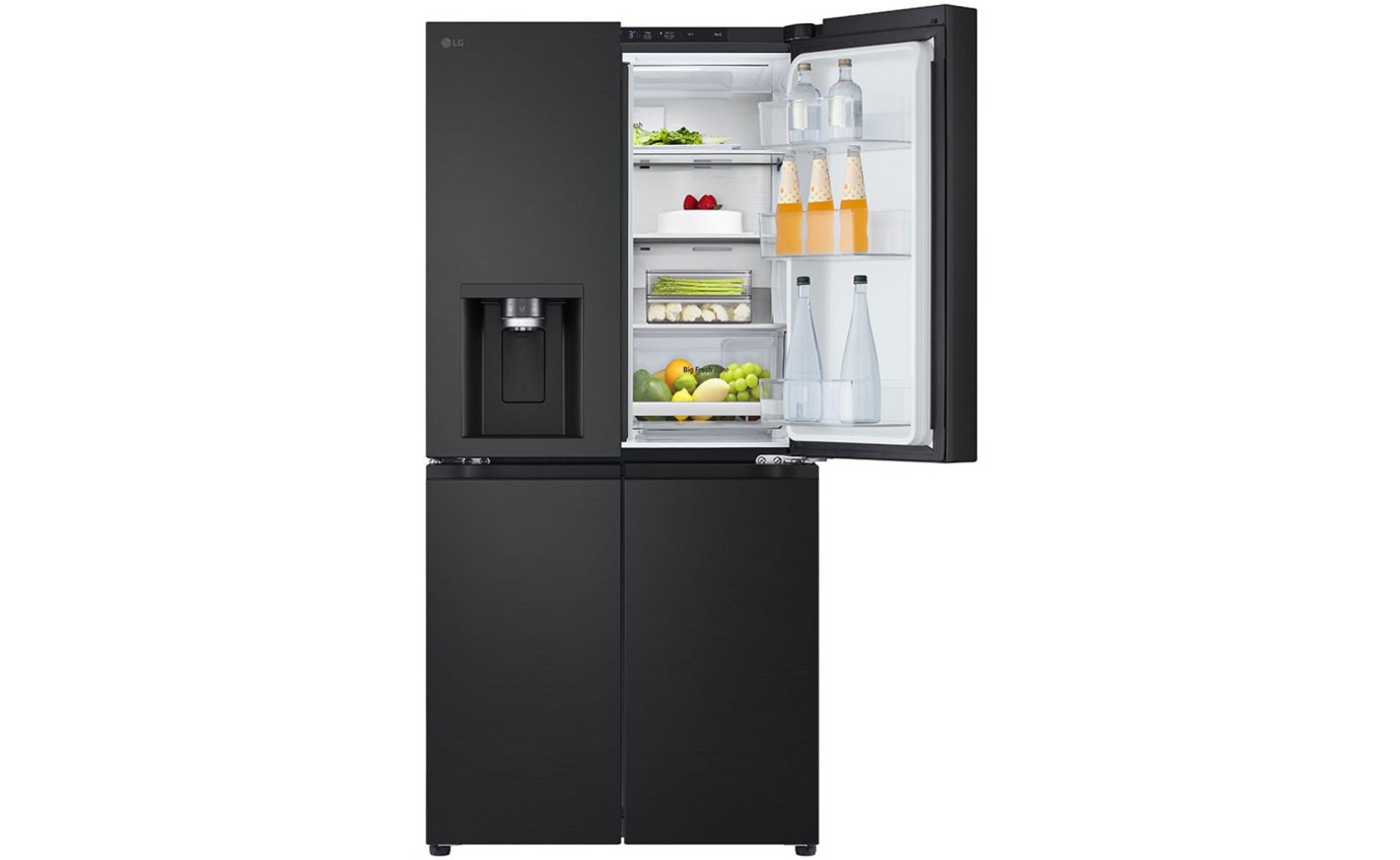 LG 506L Slim French Door Fridge (Matte Black) GFL500MBL