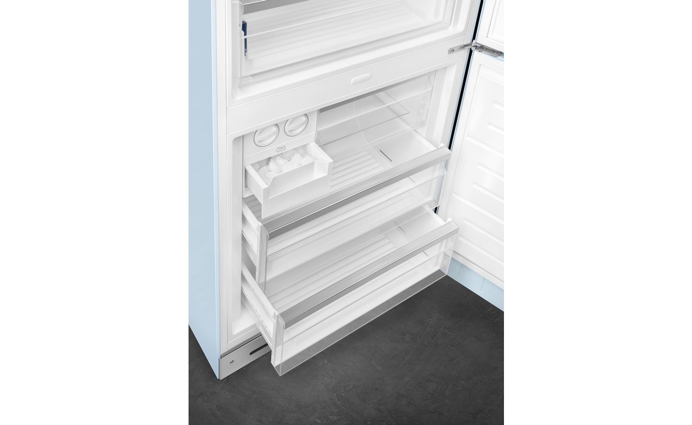Smeg 481L 50s Style Retro Bottom Mount Fridge (Pastel Blue) FAB38RPB5AU