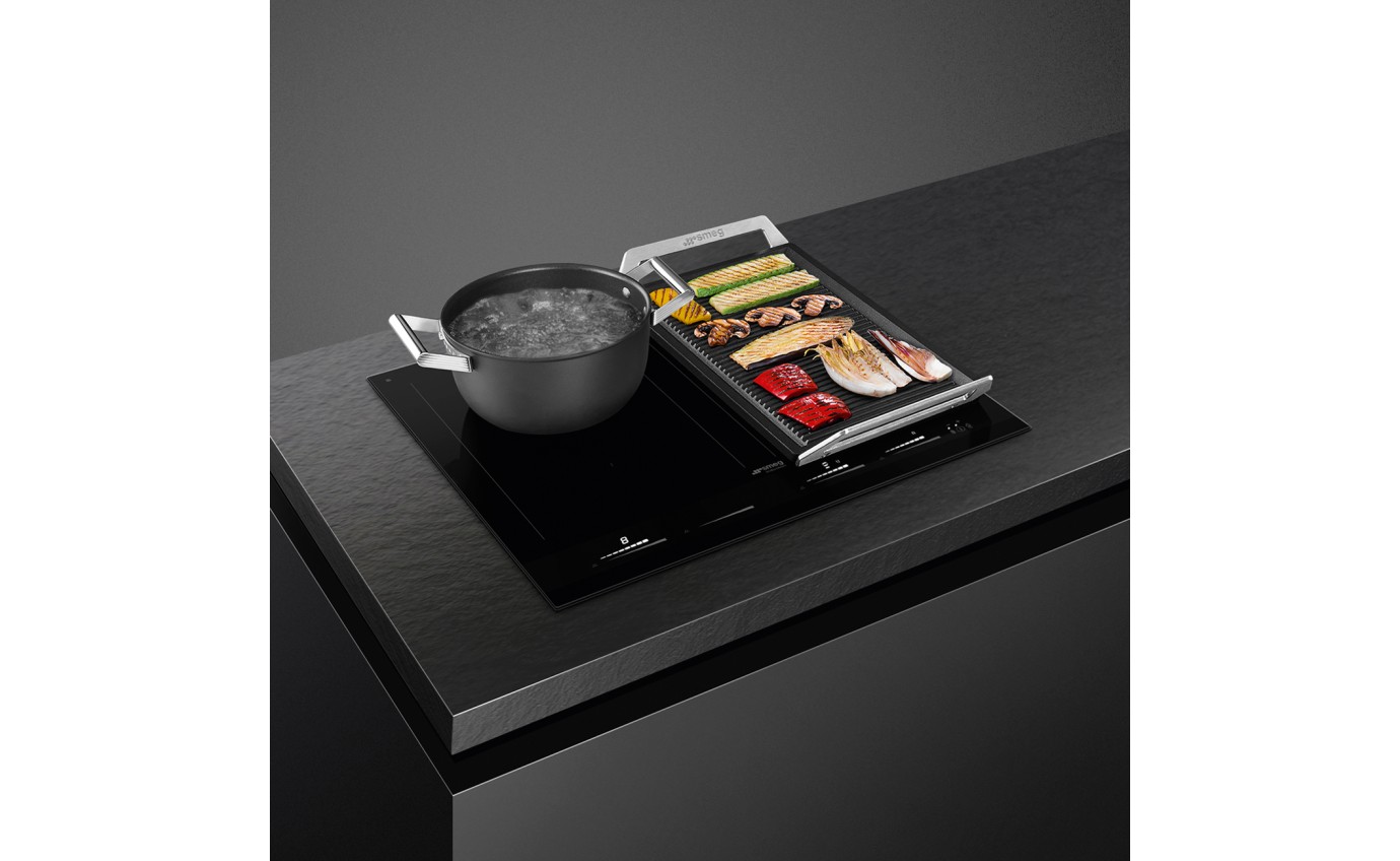 Smeg 60cm Linea Induction Cooktop (Midnight Black) SIM1644D
