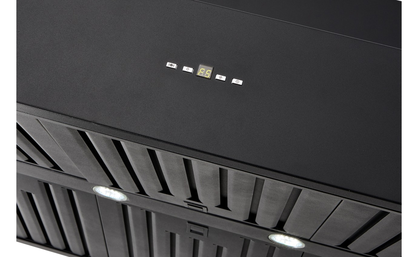 Schweigen Black BBQ Alfresco Rangehood 1200mm (Non Silent) CL7372B