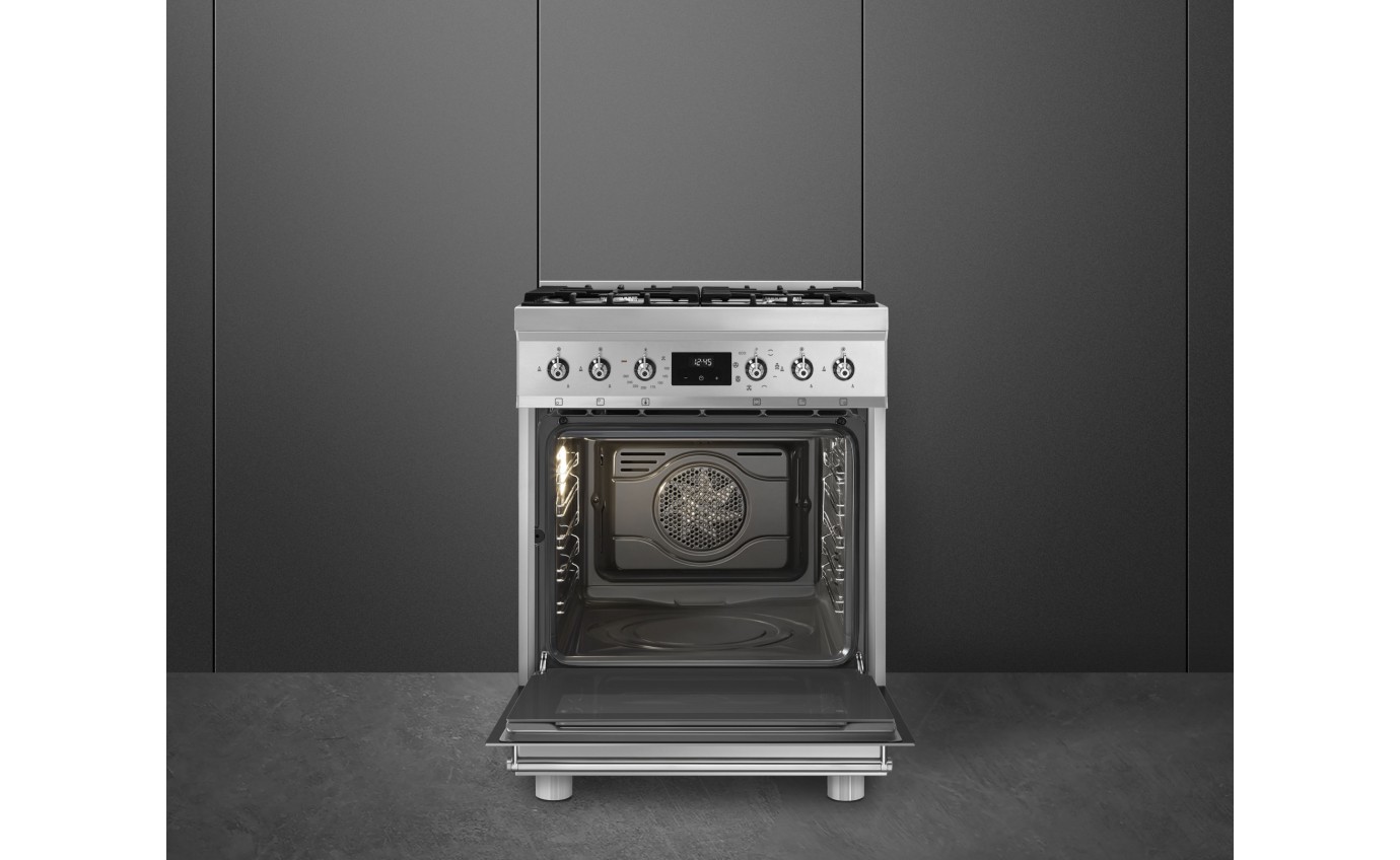 Smeg 60cm Gas/Electric Upright Cooker CS6GMXA2