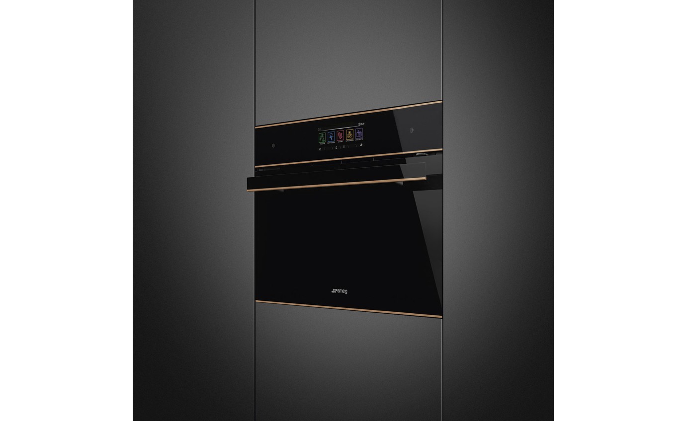 Smeg 45cm Dolce Stil Novo Combi Microwave Oven SOA4606WM2PNR
