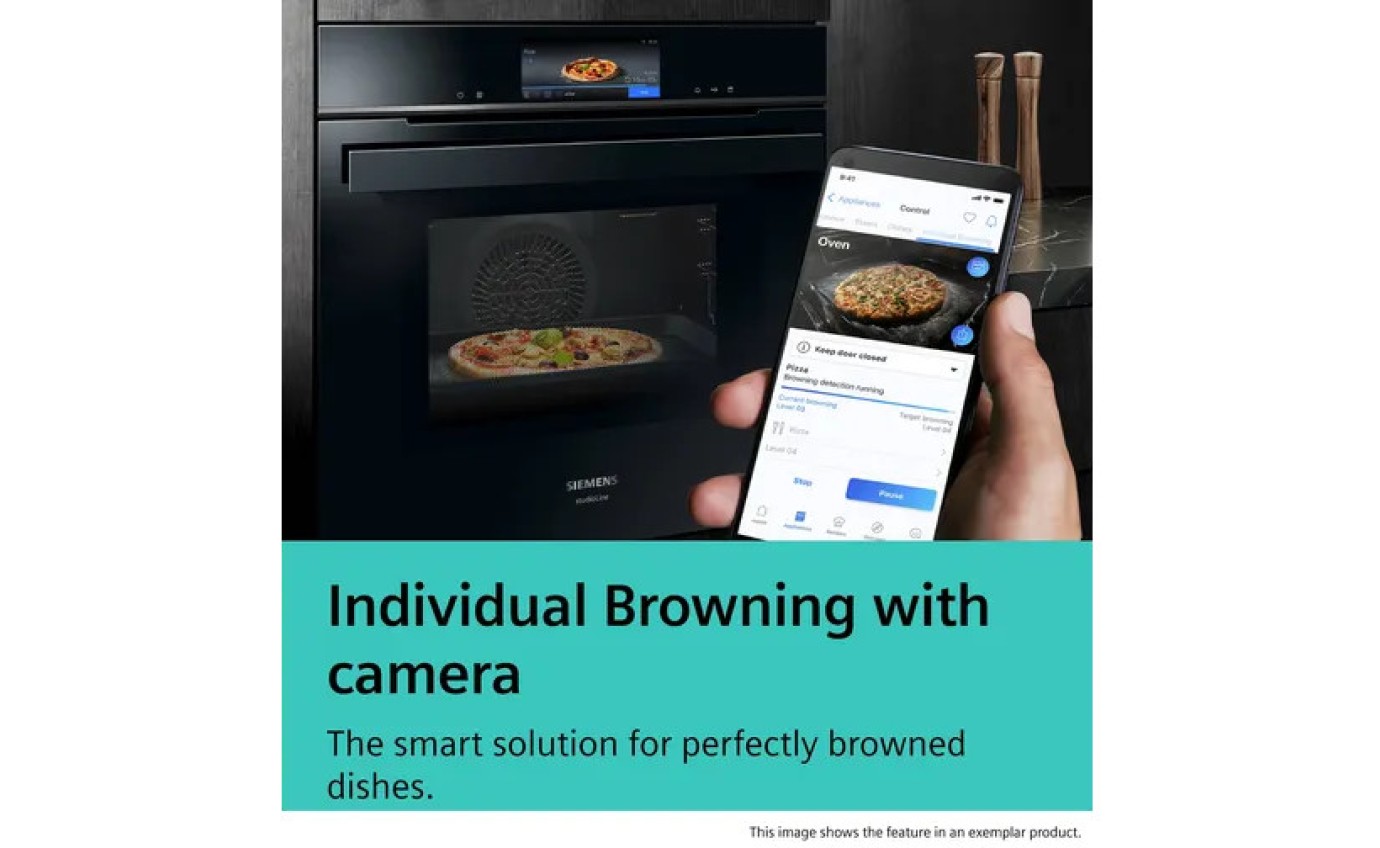 Siemens iQ700 StudioLine 60cm Pyrolytic Oven with PulseSteam & Microwave Function HN978GQB1B