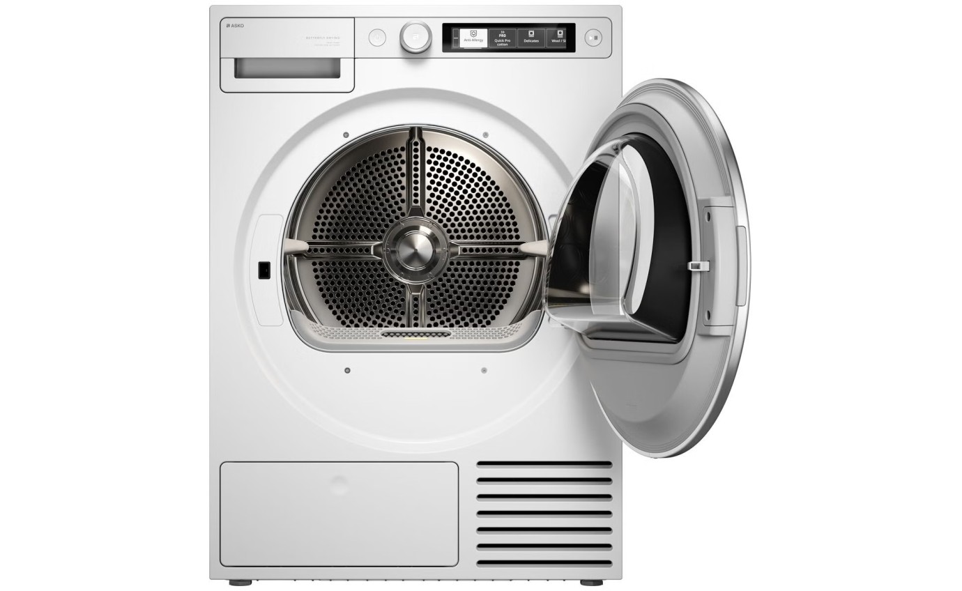 Asko 9kg Heat Pump Tumble Dryer (White) T509HPW