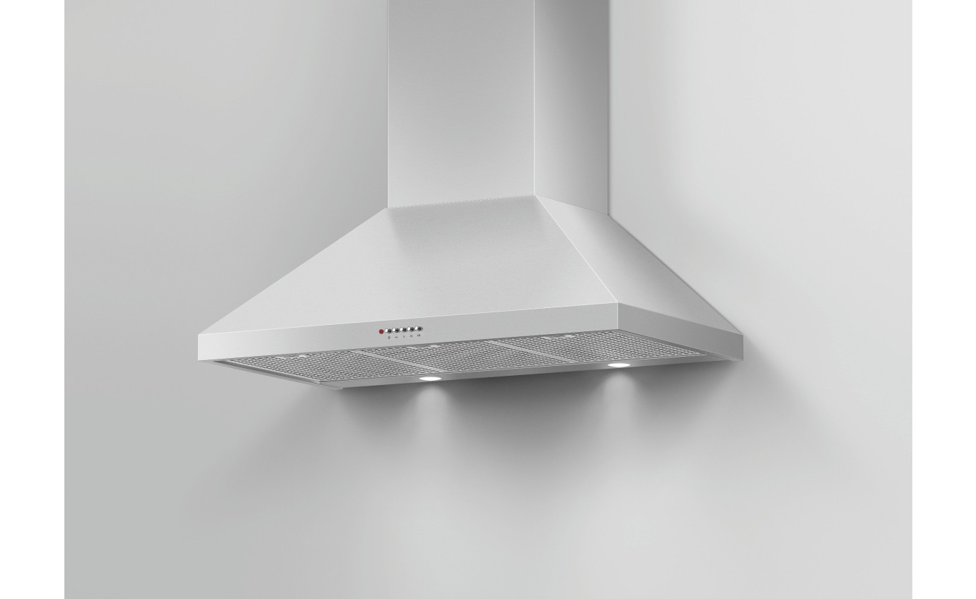 Fisher & Paykel 90cm Series 7 Pyramid Chimney Wall Rangehood HC90PCX1