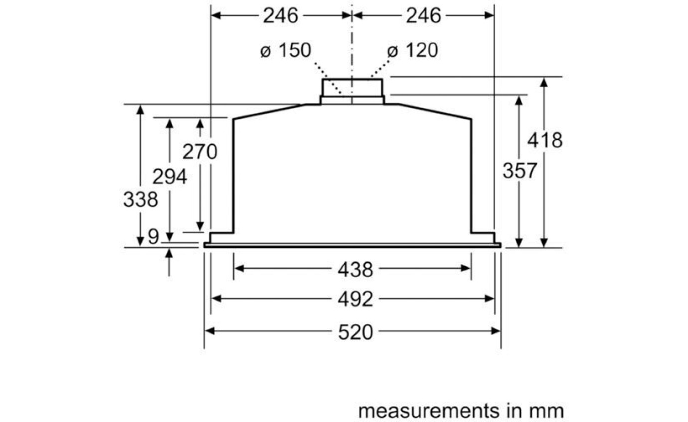 Siemens iQ500 52cm Integrated Rangehood LB57574AU