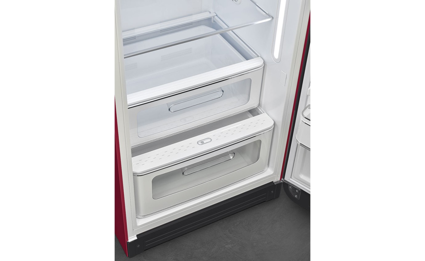 Smeg 270L 50s Style Retro Single Door Fridge (Ruby Red) FAB28RDRB5