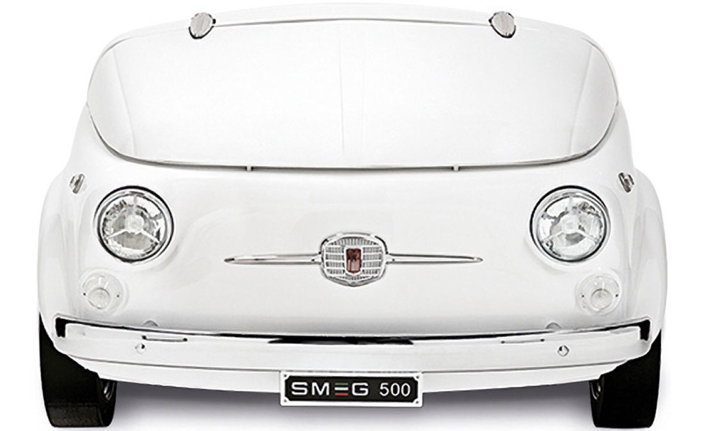 Smeg 100L Exclusive Fiat 500 Design Refrigerator (White) SMEG500B