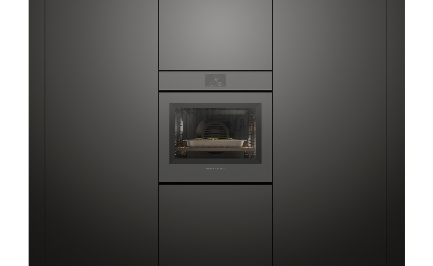 Fisher & Paykel 60cm Series 11 Minimal Handleless Combi-Steam Oven - Grey Glass OS60SMTNG1