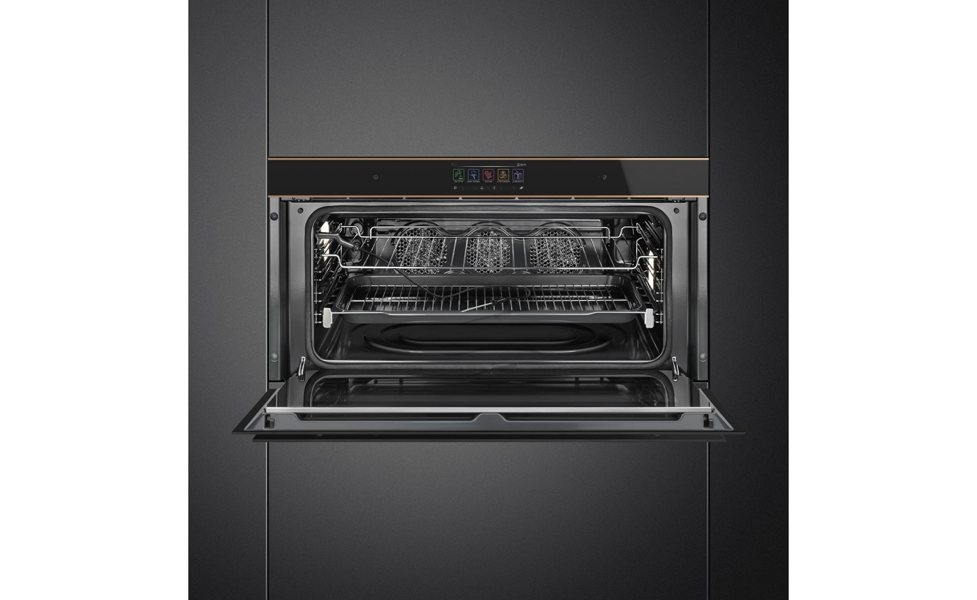 Smeg 90cm Dolce Stil Novo Wi-Fi Thermoseal Pyrolytic Oven SFPR9606WTPNR