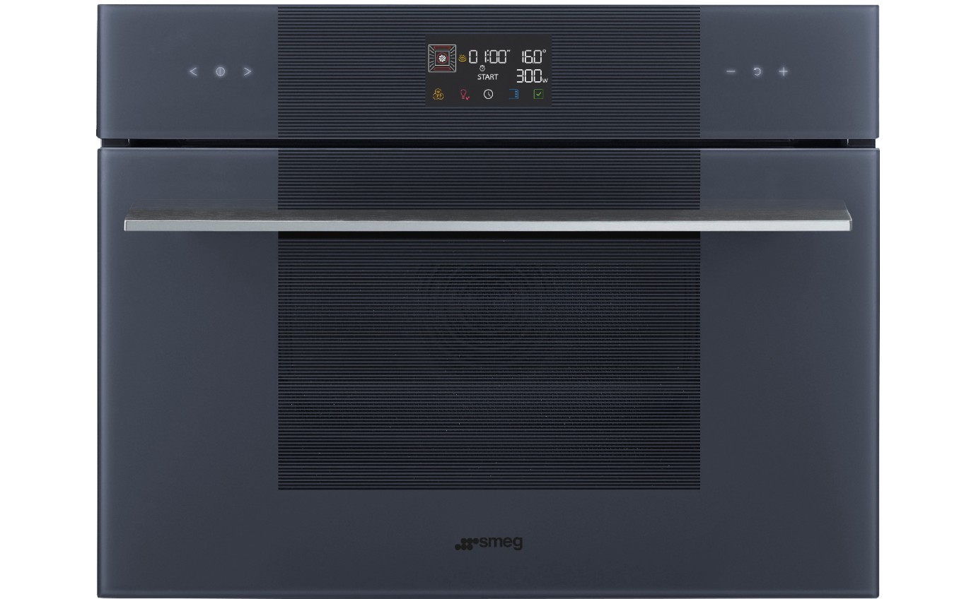 Smeg 45cm Linea Combi Microwave Oven (Neptune Grey) SOA4102M1G