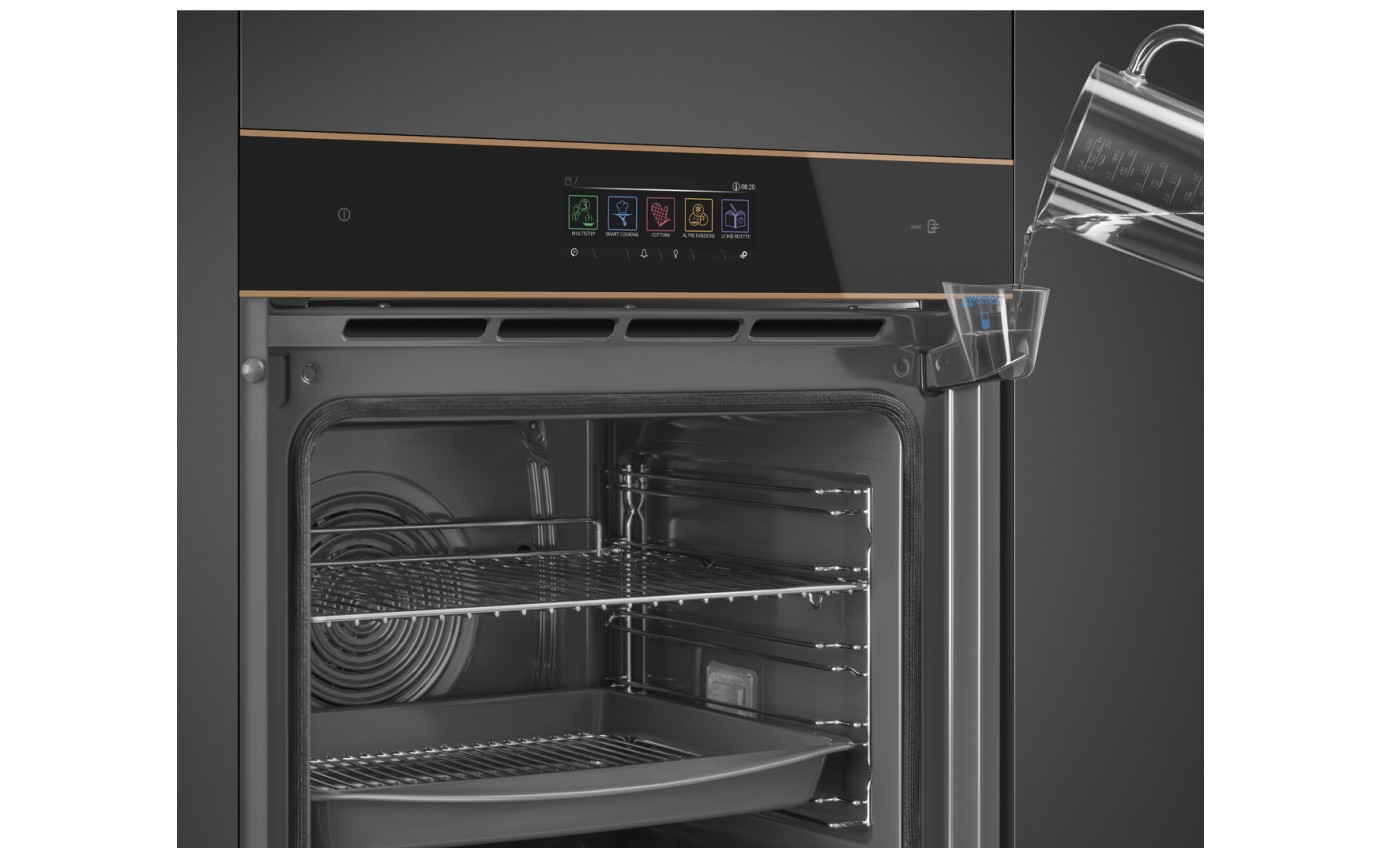 Smeg 60cm Dolce Stil Novo Pyrolytic Steam Oven (Black) SOPA6606WS2PNR