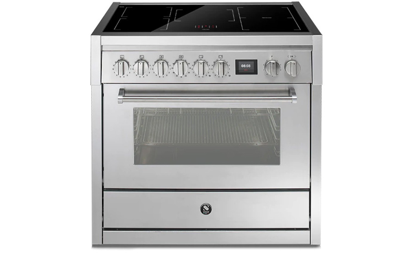 Steel 90cm Upright Cooker GQ9S5FISS