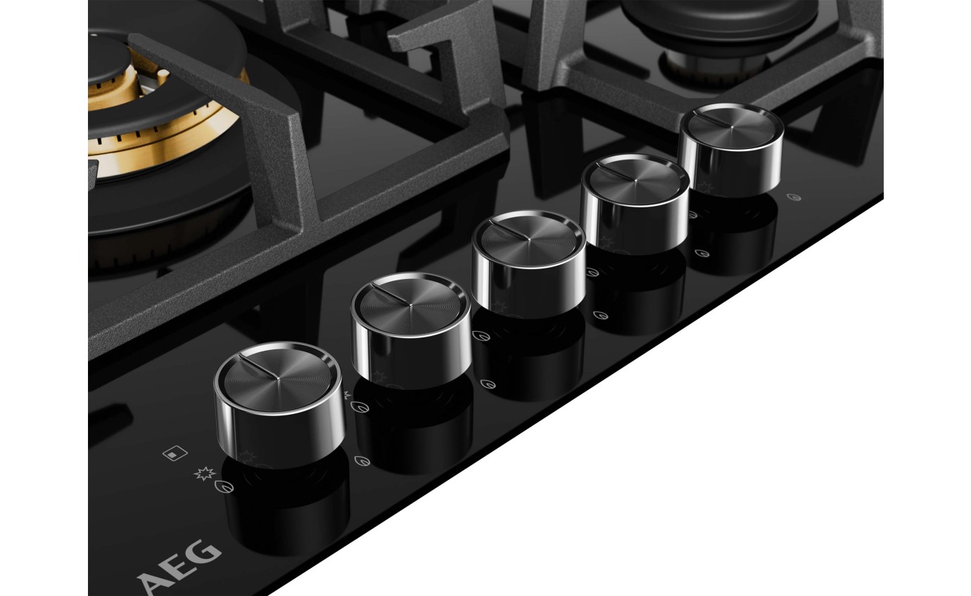 AEG 90cm Ceramic Glass Gas Cooktop HGC9566BB