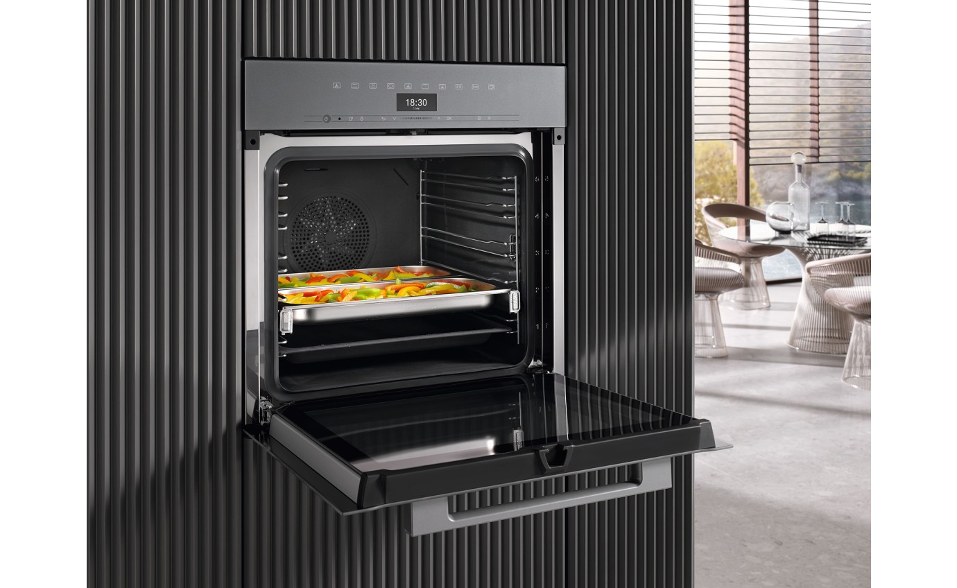 Miele 60cm PureLine Combi Steam Oven - Clean Steel DGC7250CS