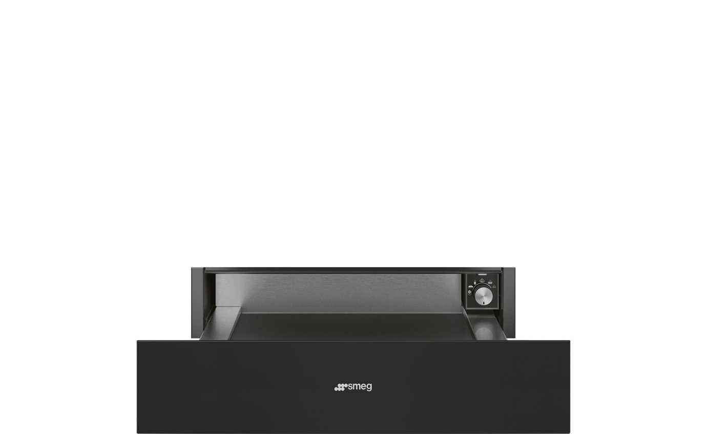 Smeg Classic Warming Drawer Matte Black 15cm CPR315N