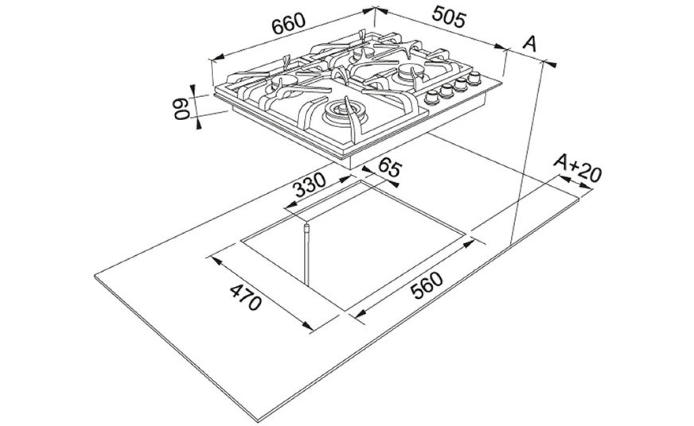 Franke Gas Cooktop FIG604B1L