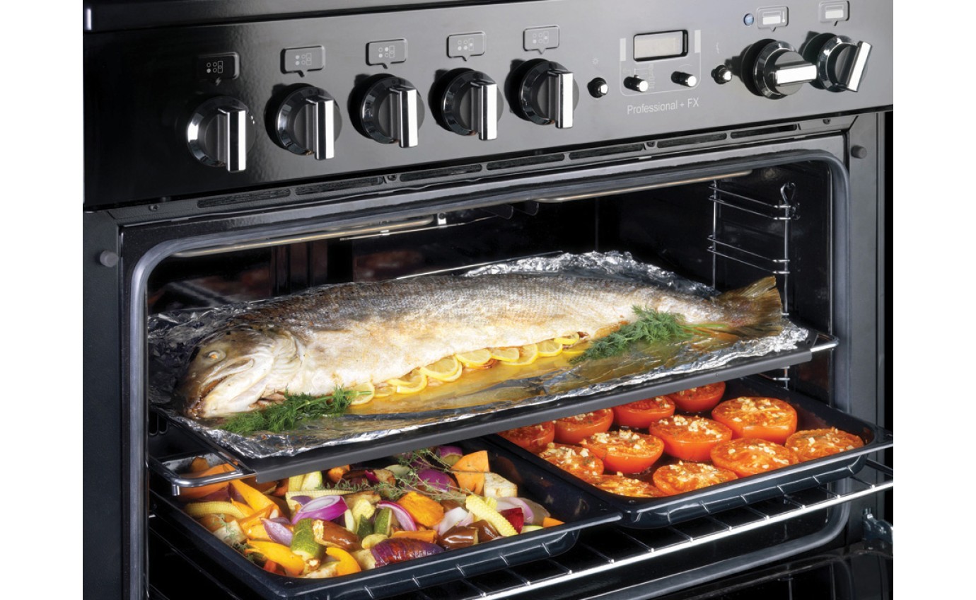 Falcon Professional FX + 90CM Stainless Steel & Chrome Dual Fuel Range Cooker PROP90FXDFSSCH