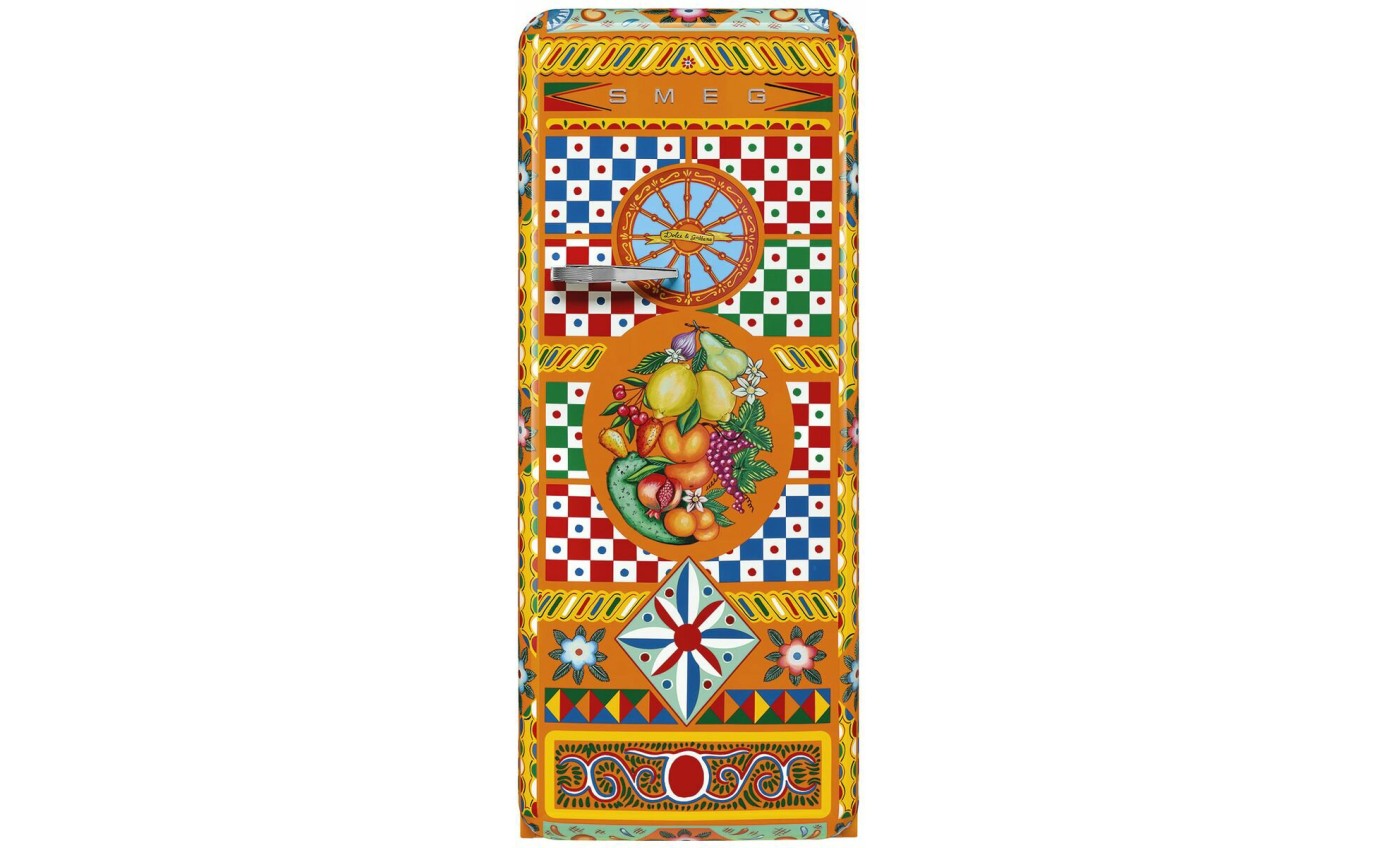 Smeg 270L Dolce Gabbana Vertical Retro Refrigerator FAB28RDGC5AU Hart Co