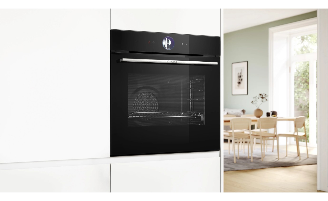 Bosch 60cm Series 8 Built-In Oven Black HBG776MB1A