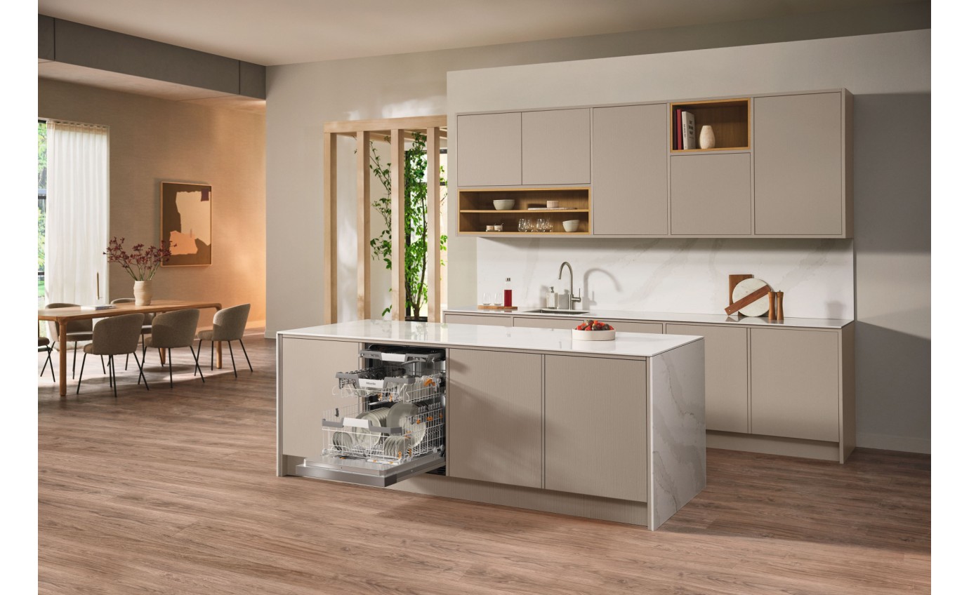 Miele 60cm Integrated Dishwasher with AutoDos (CleanSteel) G7130SCICLST