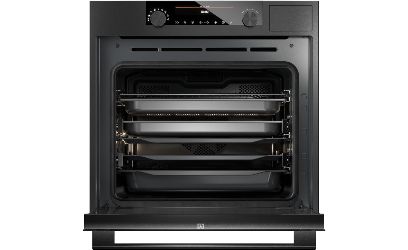 Asko 60cm Steam Oven (Black Steel) OCS8687B