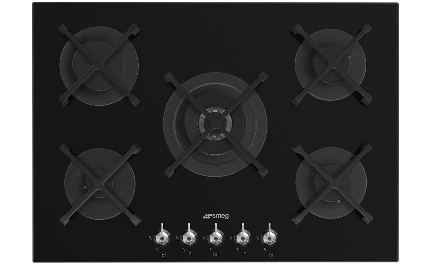 Smeg 75cm Classic Gas On Tempered Glass Cooktop PV375NAU