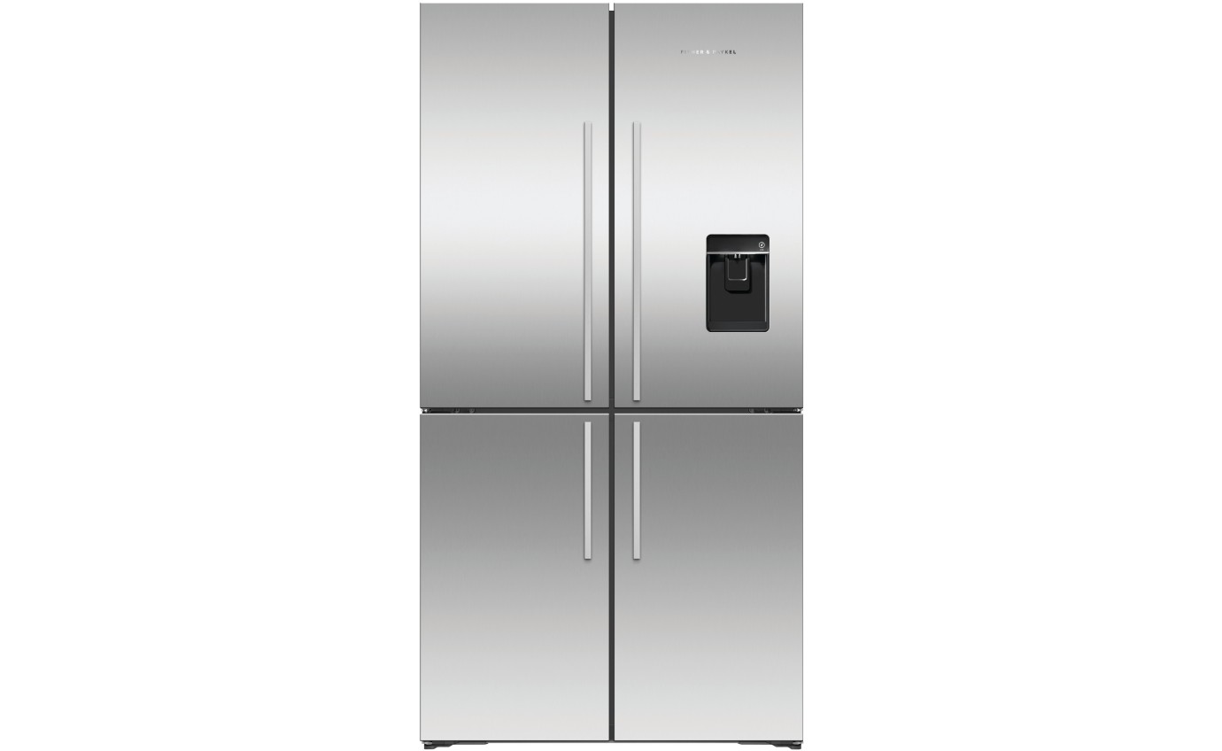 Fisher & Paykel 538L Series 7 Quad Door Refrigerator Freezer, Ice & Water RF605QDUVX2