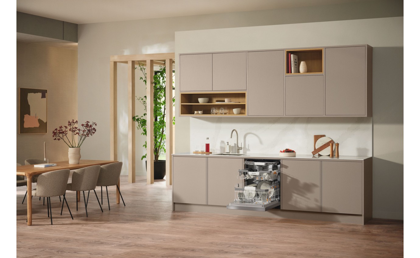 Miele 60cm Built-under Dishwasher with AutoDos (CleanSteel) G7604SCUCLST