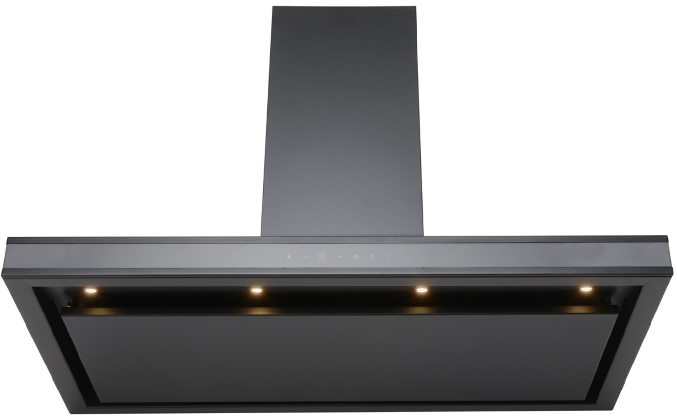 Schweigen 900mm Silent Wallmount Rangehood (Black) DS3326B9ST