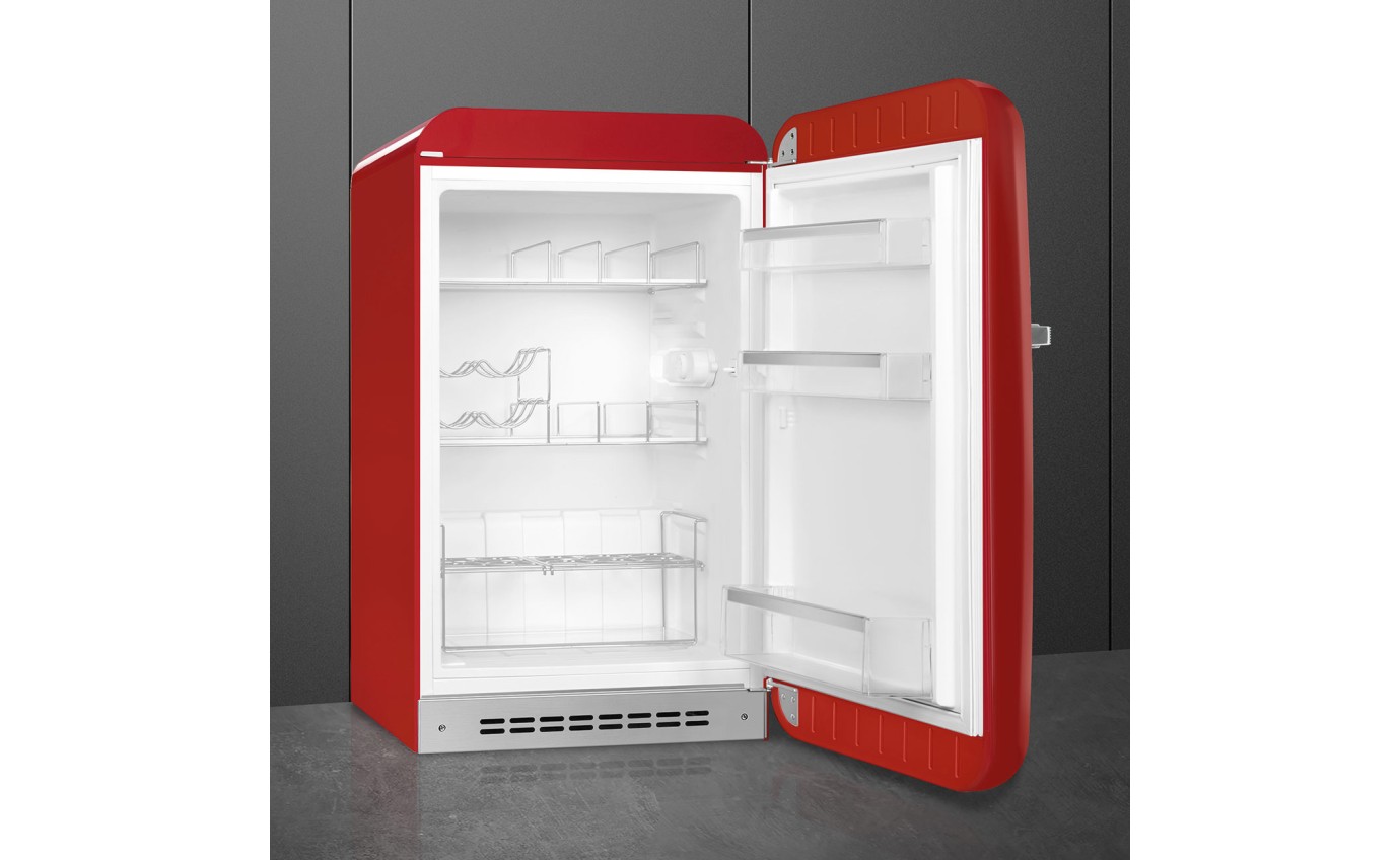 Smeg 135L 50s Style Retro Bar Fridge (Red) FAB10HRRD5AU