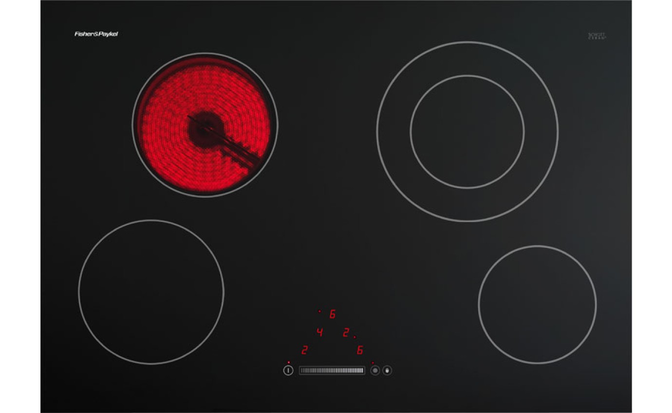 Fisher & Paykel 75cm Series 5 4 Element Electric Cooktop CE754DTB1