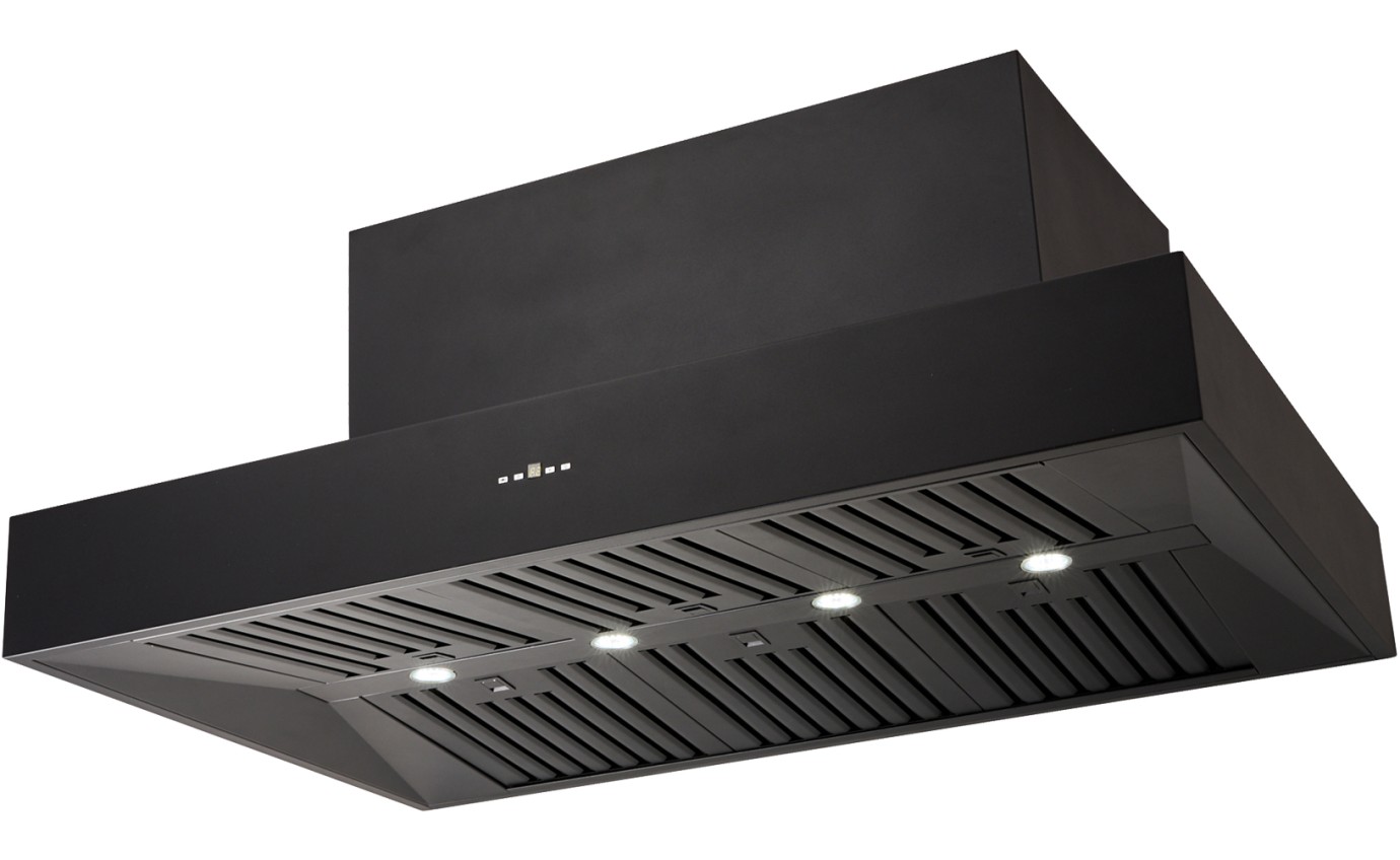 Schweigen Black BBQ Alfresco Rangehood 1200mm (Non Silent) CL7372B
