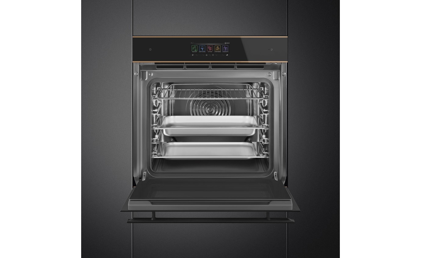 Smeg 60cm Dolce Stil Novo Steam100 Pro Oven (Black) SOA6606WS4PNR
