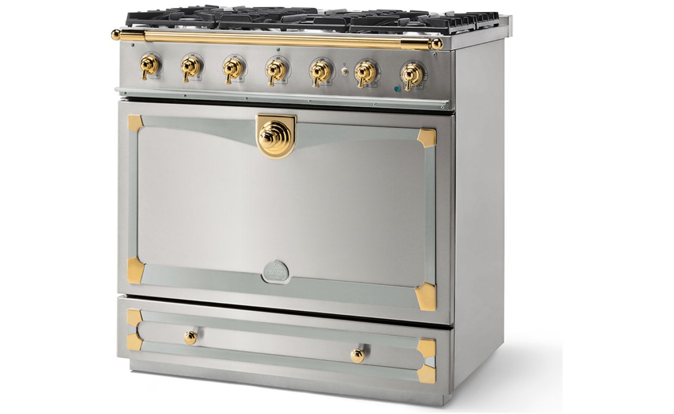 La Cornue 90cm Albertine Dual Fuel Range Cooker ALB90DFSSBN