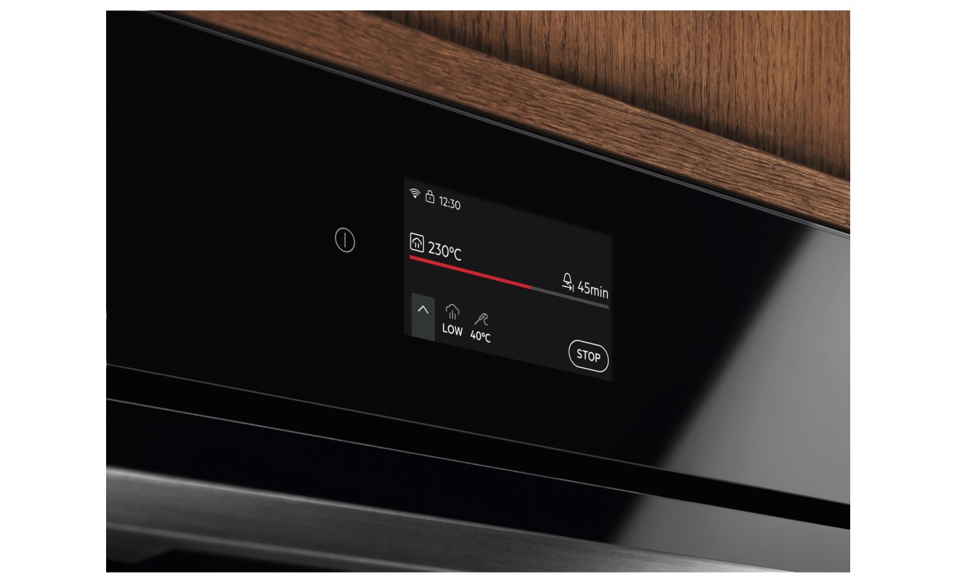 Electrolux 60cm 700 Series Pyrolytic Oven with Added Steam and Food Probe (Black) EVEP6818BF