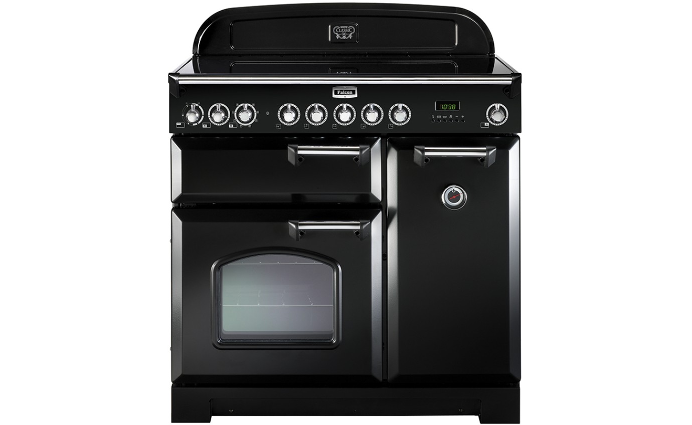 Falcon Classic Deluxe 90cm Induction Cooker Black / Chrome CDL90EIBLCH