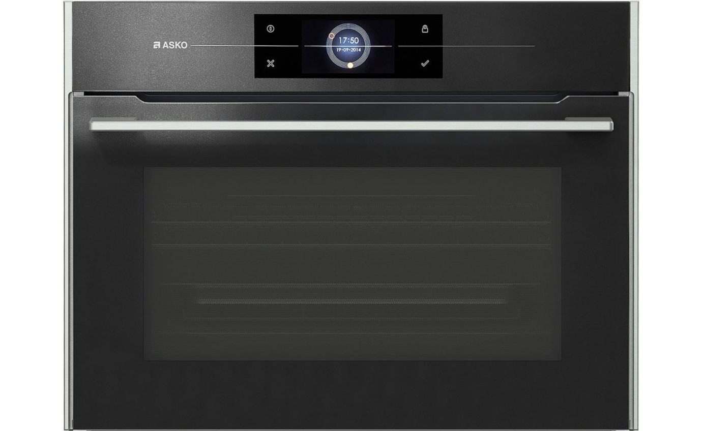 Asko 45cm Elements Combi Microwave Oven - Pearl Black OCM8478G