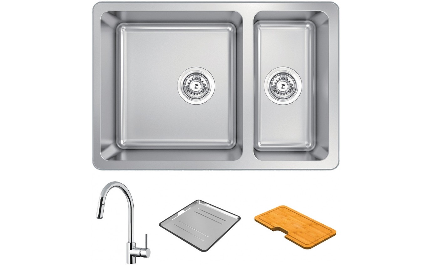 Abey Lago 180 Package with Pull-Out Kitchen Mixer LG180T2