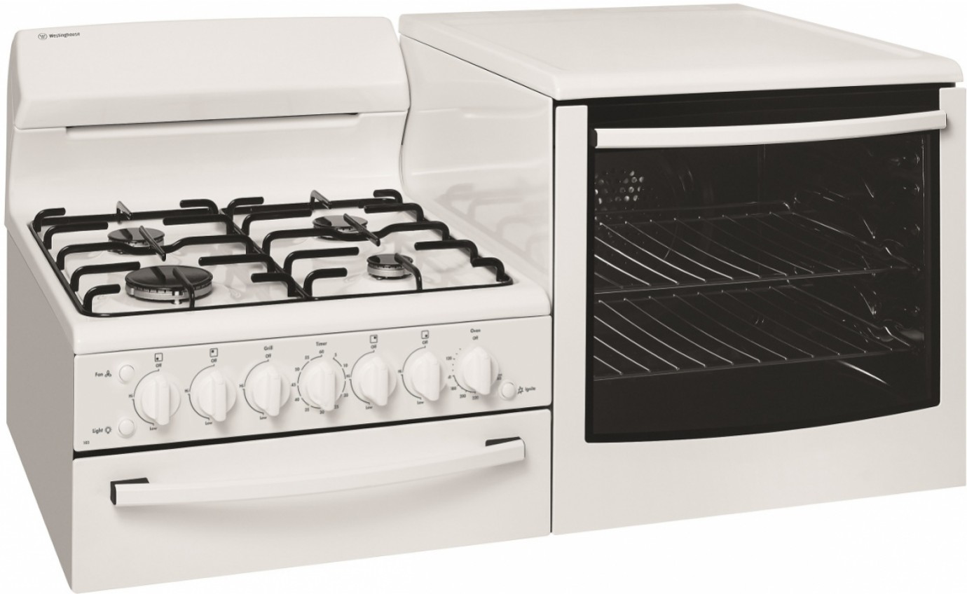 Westinghouse Elevated Gas Feestanding Cooker WDG103WBNGR