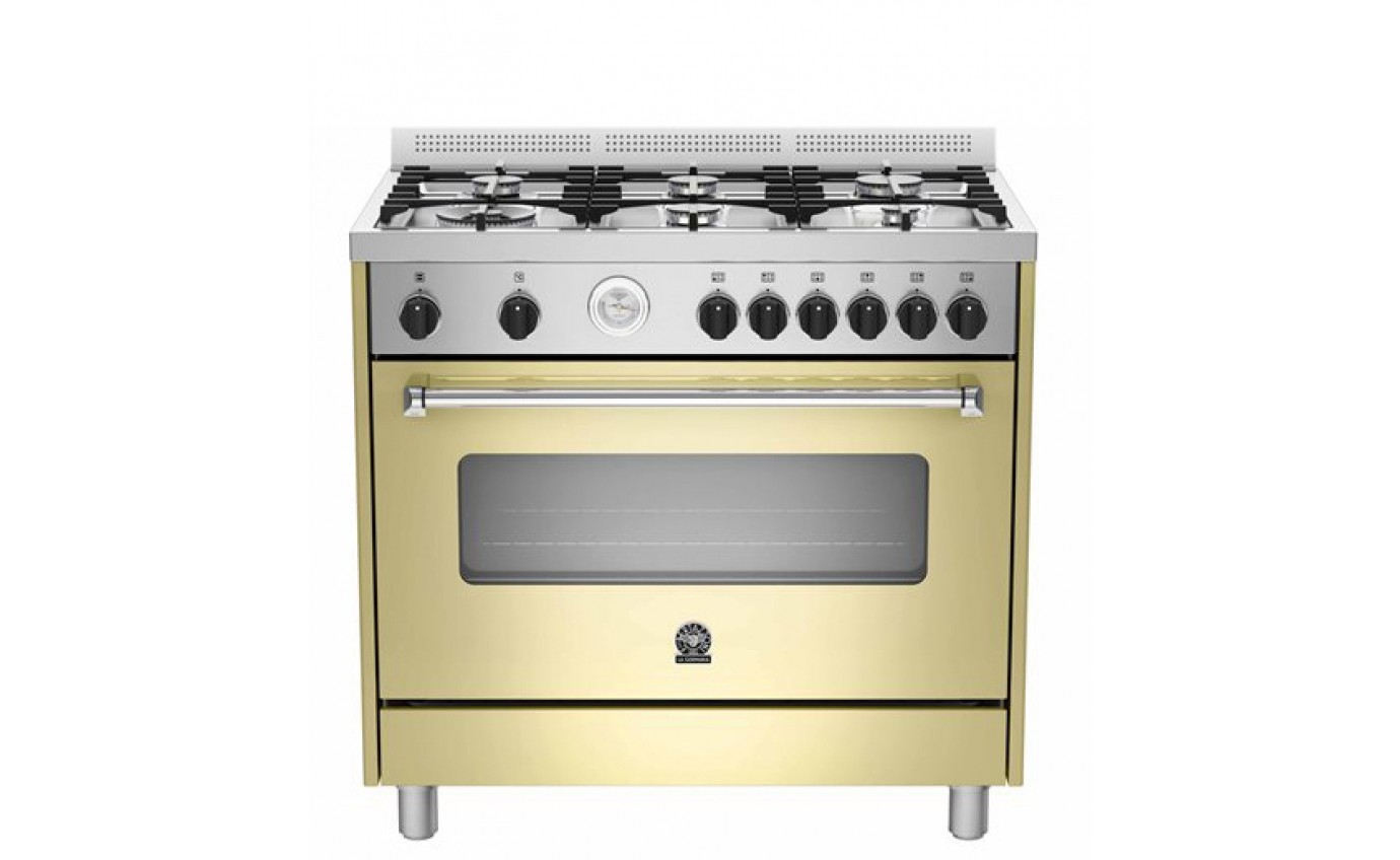 Lagermania 90cm Gas Upright Cooker AMS96C71BCR