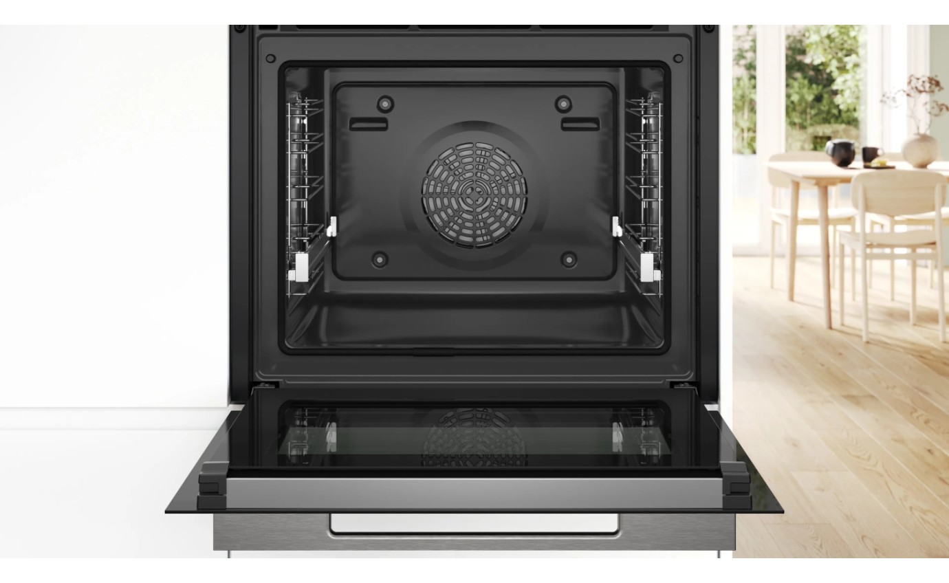 Bosch 60cm Series 8 Built-In Oven Black HBG776MB1A | Hart & Co.