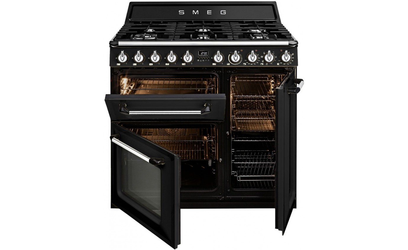 Smeg 90cm Thermoseal Freestanding Cooker TRA93BL