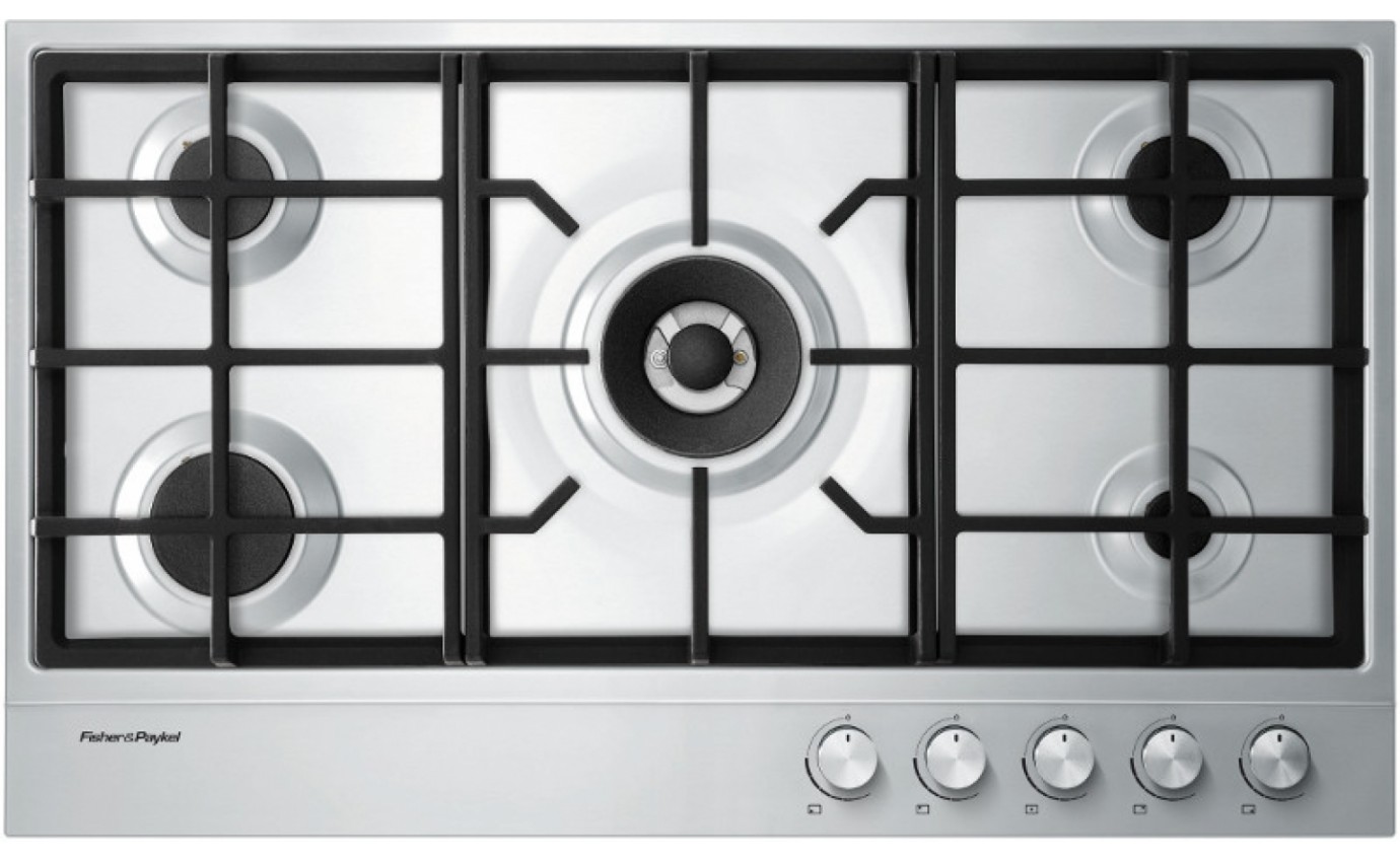 Fisher & Paykel 90cm Gas on Steel Cooktop CG905DX1