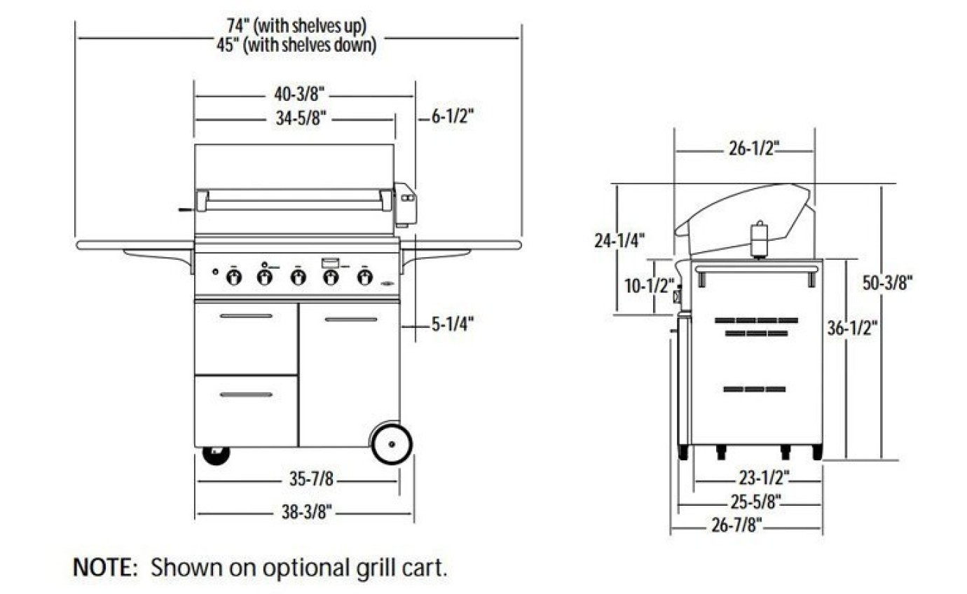 DCS Professional Grill BuiltIn BBQ BGB36BQARN Hart & Co.